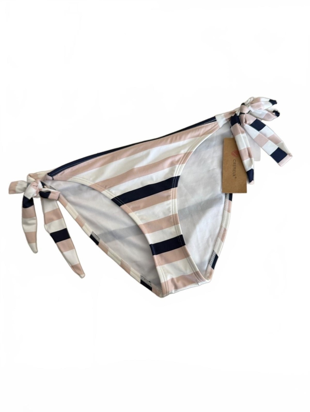 Cremieux Blue/White Striped Side Tie Bikini Bottoms Size M
